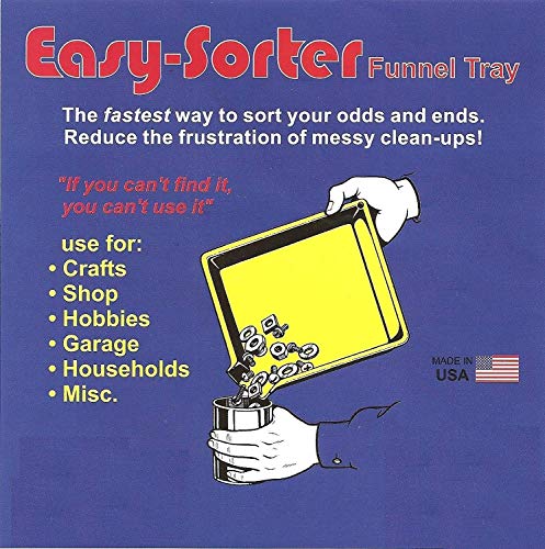 Xanter Easy Sorter Funnel Tray 9.5 x 9.5 x 1.5 inch (2-Pack)