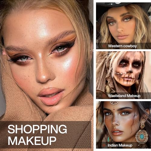 DE'LANCI Matte Brown Eyeshadow, Single Coffee Caramel Brown High Pigment Eyeshadow Palette, Waterproof Natural Nude Warm Eye Shadow with Applicator, Easy Use for Women Daily, Festival Makeup - color: Brown