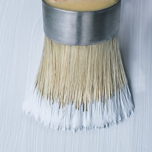2 Inch Oval Brush | Natural Bristle Applicator | Use for Applying Cream, Paint, Waxing, and Stenciling