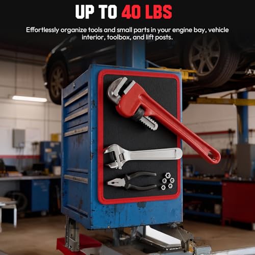 Magnetic Tool Mat,40 lbs flexible Magnetic Parts Holder for Tools - color: red, size: 1PC Magnetic Tool Mat