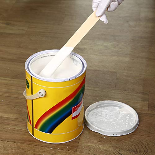 KINJOEK 100 PCS 14 Inch Long Paint Stir Sticks, Multi-Purpose Paint Sticks Flat Wooden Crafts Stick Paddles Stirrers, Large Gallon Paint Mixing Stick Bulk for Wall Stirring, Wood Craft, Garden Plant - size: 100PCS 14"