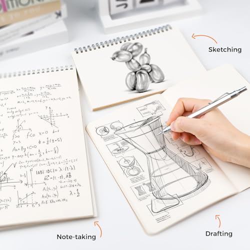 2PCS Metal Mechanical Pencil Set, 0.5mm+0.7mm, Storage Case, Silver - color: Silver (2PCS)
