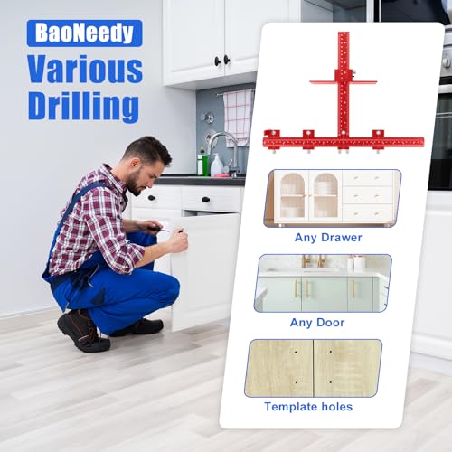16 Inch Cabinet Hardware Jig for Handles and Pulls,Aluminum Alloy