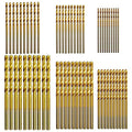60PCS Mini Titanium Twist Drill Bit Set (3/64"-1/8"), HSS43 Fully Ground Micro Drill Bits for Wood, Metal,Plastic, Aluminum Alloy,Steels - style: 3/64"-1/8" (60pcs)