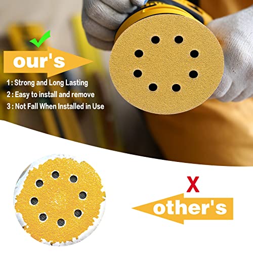100PCS 5 Inch Sanding Discs 320 Grit Random Orbit Sander Sandpaper - style: Advanced Aluminum Oxide