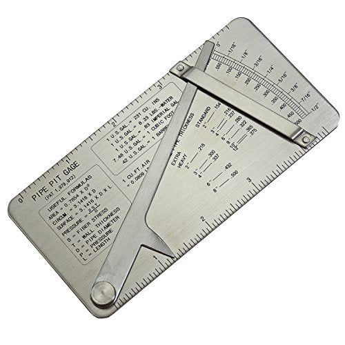 RIVERWELD Pipe Pit Welding Gauge Gage Test Ulnar Welder Inspection - style: Pipe Pit Gauge