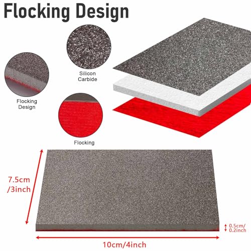 Sanding Sponge Set 60Pcs 500-600 Grit Sanding Block Pads - size: 500-600# 60Pcs