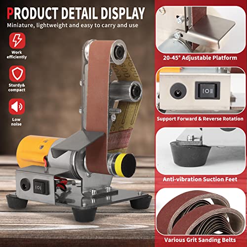 SI FANG Electric Belt-Sander Knife Sharpener Model Crafts Making Grinder