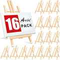 16 Pack 15 Inch Wood Easels, Easel Stand for Painting Canvases and Crafts - style: 15"-16p