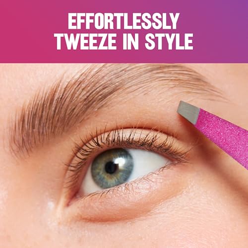 Revlon Diamond Collection Tweezer, Pink & Purple, 1 Count