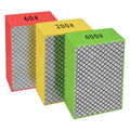 Diamond Hand Polishing Pads, 3 PCS Diamond Sanding Blocks 60#, 200#, 400#, Sanding Sponge Pads for Marble Tile Concrete Ceramic Glass Stone Granite Stone Metal Grinding - size: 3PCS-60#,200#,400#