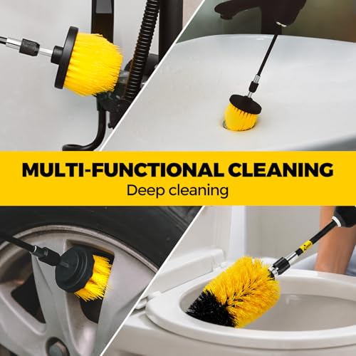 Holikme 20 Pack Drill Brush Set with Soft Detail Brush and Cleaning Cloth