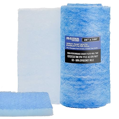 Master Airbrush Elite Paint Spray Booth Exhaust Filter Roll 24" x 100' - size: 24 inches x 100 Feet