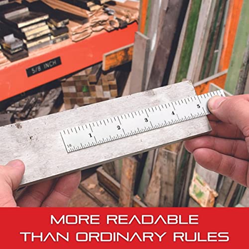 Starrett Full Flexible Steel Rule, 6" Length, 1/64" Thickness