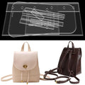 RIVEENY Backpack Acrylic Template,Leather Pattern Acrylic Leather Templates for Women’s Work Backpack Purse Waterproof Anti-Theft Travel Back Pack (AAB-576)