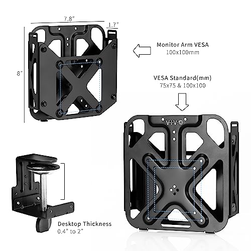 VIVO Black Behind Monitor VESA Mount Designed for Mac mini, Mount-MINI1 - style: MINI1
