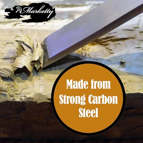 12 Pcs Wood Carving Chisel Set, SK5 Carbon Steel