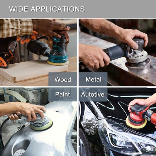 50Pcs 5 Inch Hook and Loop Sanding Discs, 2000 Grit Wet Dry Round Sandpaper - style: Grit 2000