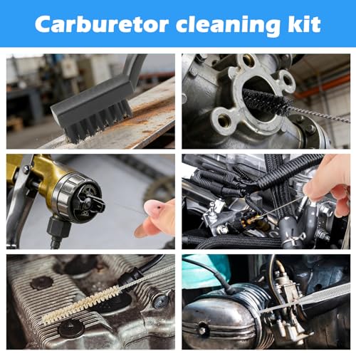 Spray Gun Cleaning Kit, Professional Multi-Purpose Airbrush Cleaning Kit with Cleaning Needles, Nylon Brushes, Tube Cleaners for HVLP, Gravity Feed & Detail Spray Guns
