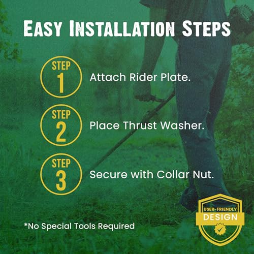 FORESTER Brush Cutter Trimmer Head Conversion Kit Compatible with Husqvarna Models 325 LX, 325 LXT, 322 L, 525 L, 525 LS, 525 LST - size: Husqvarna, style: Conversion Kit