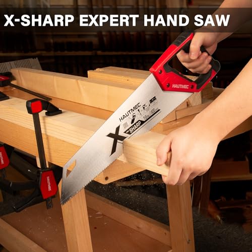 HAUTMEC 16 Inch Pro Hand Saw, 11 TPI Fine Tooth for Wood Cutting - style: Pro 16"
