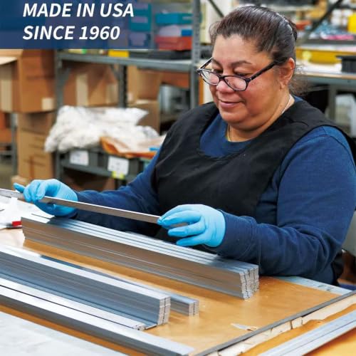PEC Tools 24" Metal Ruler, Rigid, 3R Graduation, Premium Measuring Tool - color: Rigid, size: 24"