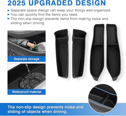 Shademax Car Door Organizer Tray for Tesla Model Y Juniper 2026 2025 / Y L - size: For Tesla Model Y Juniper 2025-2026