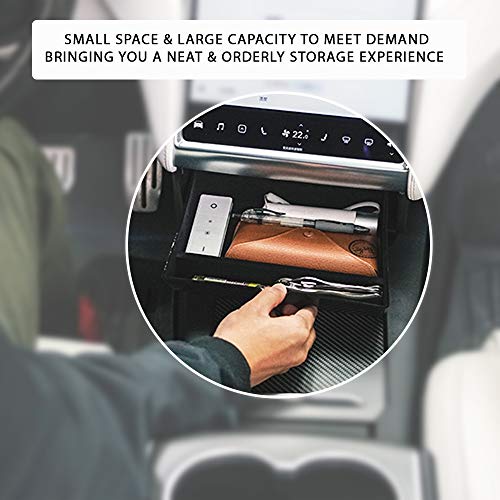 Center Console Organizer Box Tray Insert Armrest Storage Drawer Compatible with Tesla Model X, S, Highland & Juniper New Models