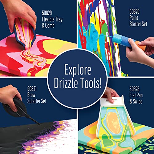 FolkArt Drizzle Blower and Splatter Set, Durable Tools Perfect for DIY Paint Pouring Arts and Crafts Projects, 50821 - style: Blower and Splatter Set