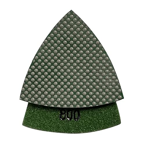 3" Triangular Grinding Pad Set for Oscillation Multi-Tool, 30-3000 Grit - size: 3" Hook & Loop, style: Set of 8 - #30 to #3000 Grit
