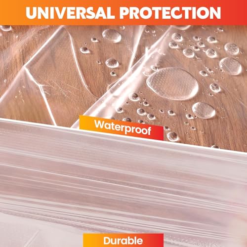 LLPT Pre-Taped Masking Film, 35.4" Unfolded x 66Ft, 0.27 Mil, 2 Pack - size: 35.4 Inch x 66 Ft