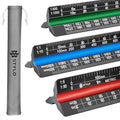 Stylo Architectural Scale Ruler, 12 Inch Aluminum, Black Metric - color: Black, size: 12 inch (Metric)