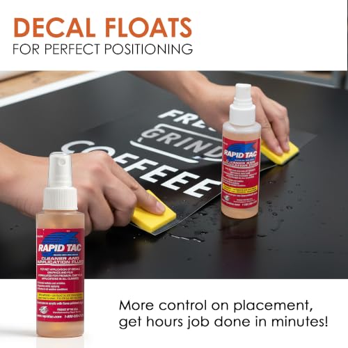 Application Fluid 4oz Spray Bottle | Bubble-Free Application | Allows Graphic to Be Re-Positioned Before Bonding | Bonds in 90 Seconds | for Vinyl Wraps, Decals & Stickers - size: 4 oz