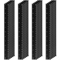 Eboot 20 Pack 12 in Clear Plastic Rulers for Classroom, School, Black - color: Black