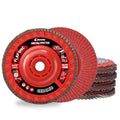 EZARC Ceramic Flap Discs 60 Grit, 4-1/2 x 7/8-Inch, Type 27, 5-Pack - size: 60Gr 5P