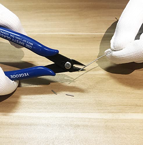 Small Wire Cutters, 10PACK Precision Diagonal Cutting Pliers Side Cutter, Nippers, Micro Flush Cutters, Shear Cutters, Wire Snips - size: 5 inch diagonal, 10 count