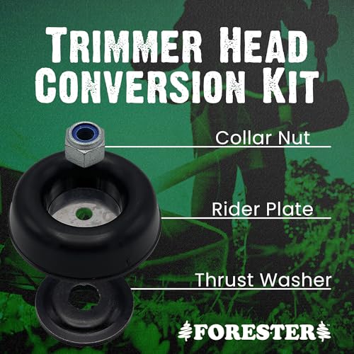 FORESTER Brush Cutter Trimmer Head Conversion Kit Compatible with Husqvarna Models 325 LX, 325 LXT, 322 L, 525 L, 525 LS, 525 LST - size: Husqvarna, style: Conversion Kit