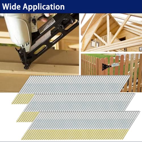 HW HAMWOO 15 Gauge 34°DA Angled Finish Nails,1-1/4":1500pcs - size: 1-1/4"--1500PCS
