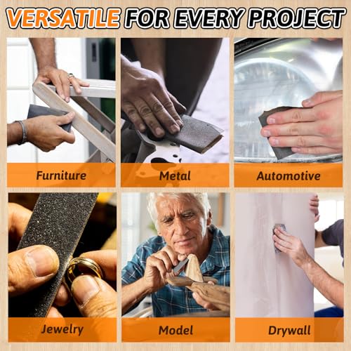 30 PCS Wet Dry Sandpaper 180 Grit Sheets for Polishing & Finishing - color: 180G, size: 9x3.6 Inch