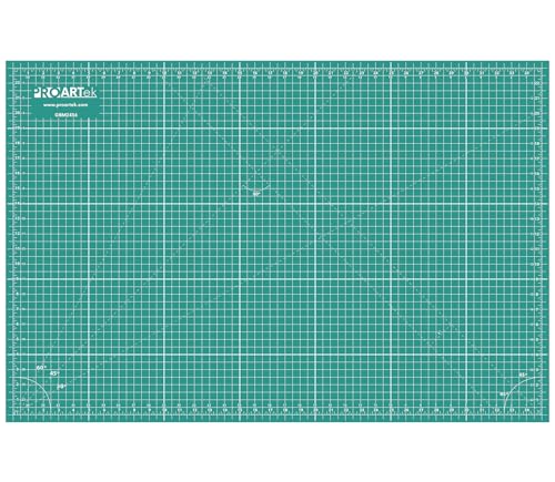 Proartek PK00008 Model GBM2436 Series 24" x 36" Professional Cutting Mat; Double-Sided Green/Black; Self-Healing; For Graphic Arts, Hobbies, Sewing, Scrapbooking, and other Cutting Projects - size: 36"L x 24"W