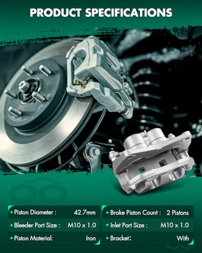 SCITOO Front Left Disc Brake Caliper With Bracket 19B3349 - size: Front Driver[19B3349]