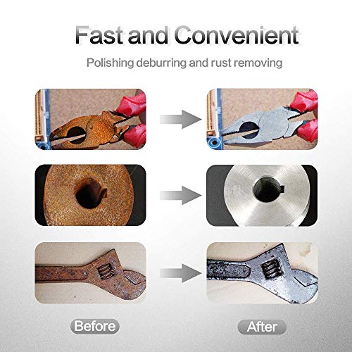 Miroku 50Pcs P60 2 inch Quick Change Discs Set, A/O Sanding Discs with 1/4" Holder, for Die Grinder Surface Prep Strip Grind Polish Finish Burr Rust Paint Removal - style: 50Pcs P60