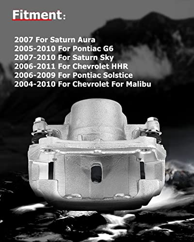 cciyu Front Left & Right Disc Brake Calipers w/Bracket 18-B4910 18-B4911 - size: Front[18-B4910+18-B4911]