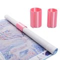 HOZOE Diamond Painting Canvas Roll Holder,Fixed Scroll Anti-Roll Bracket,Diamond Scroll Ring Storage Tool,Diamond Painting Art Accessories,3D Printing,2-Pack (pink) - color: pink