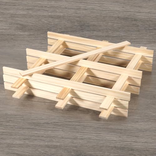 Wood Strips 1/4"x 1" x 17.5", 20 PCS Wood Planks Slats Trim for Wall - size: 1/4x1x17.5 inch-20 PCS