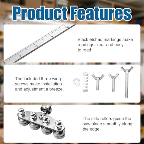 31.5" Positioning Calipers for Circular Saw, Adjustable Saw Guide - size: 31.5"