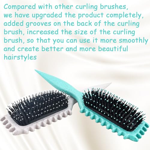 1 PCS Curly Hair Brush, Curl Defining Brush (Beige) - color: Beige