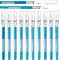 Mudder 15 Pack Exacto Knife Set, Craft Knives Hobby Knife, Blue - color: Blue