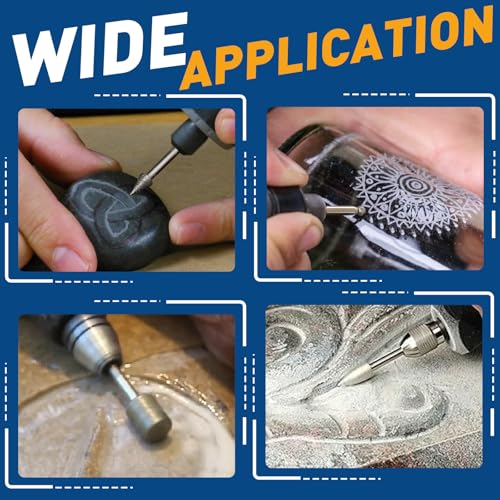 shengbenhao 20Pcs 120 Grit Diamond Grinding Bits Compatible with Dremel