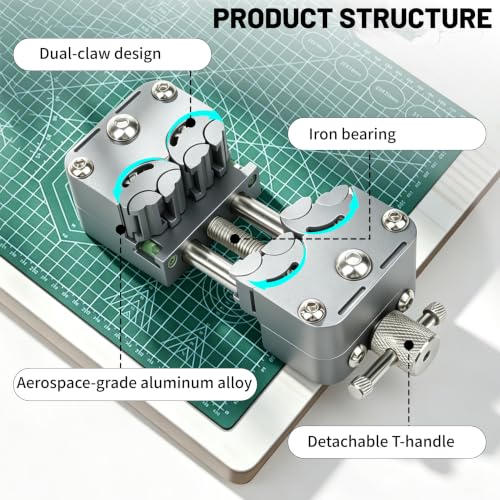 Fractal Vise, Self-Adjusting 8-Jaw Micro Drill Press Vise